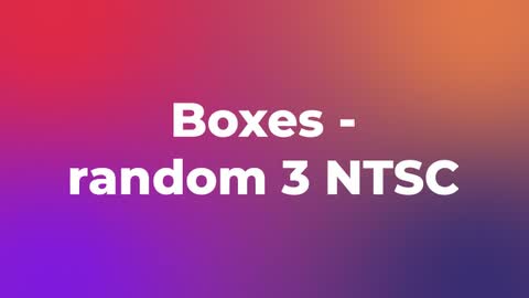 Boxes - random 3 NTSC — After Effects legacy preset preview
