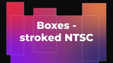Boxes - stroked NTSC — After Effects legacy preset preview