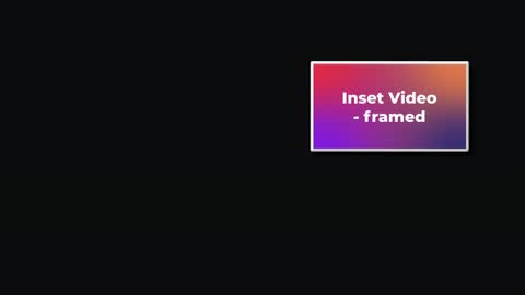 Inset Video - framed — After Effects legacy preset preview
