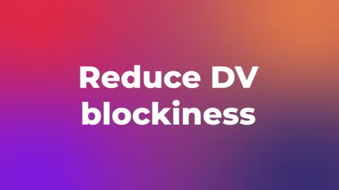Reduce DV blockiness — After Effects legacy preset preview