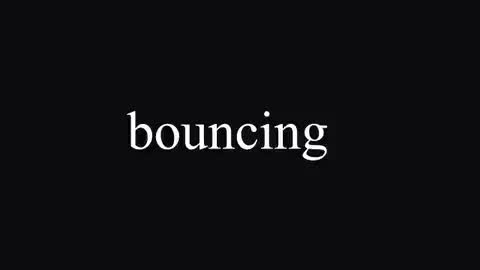 Bouncing — After Effects paths preset preview
