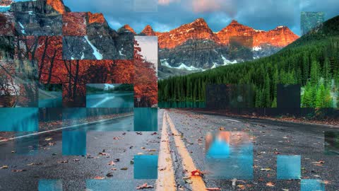 Mosaic — Premiere Pro video transition preview